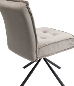 Hot KARE Design Krzesło obrotowe Chelsea 50x91 cm szare - KARE