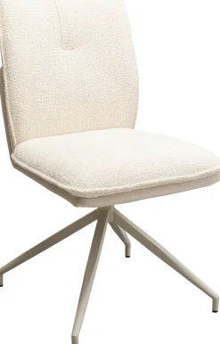 Best KARE Design Krzesło obrotowe Hilla w kolorze białym - KARE