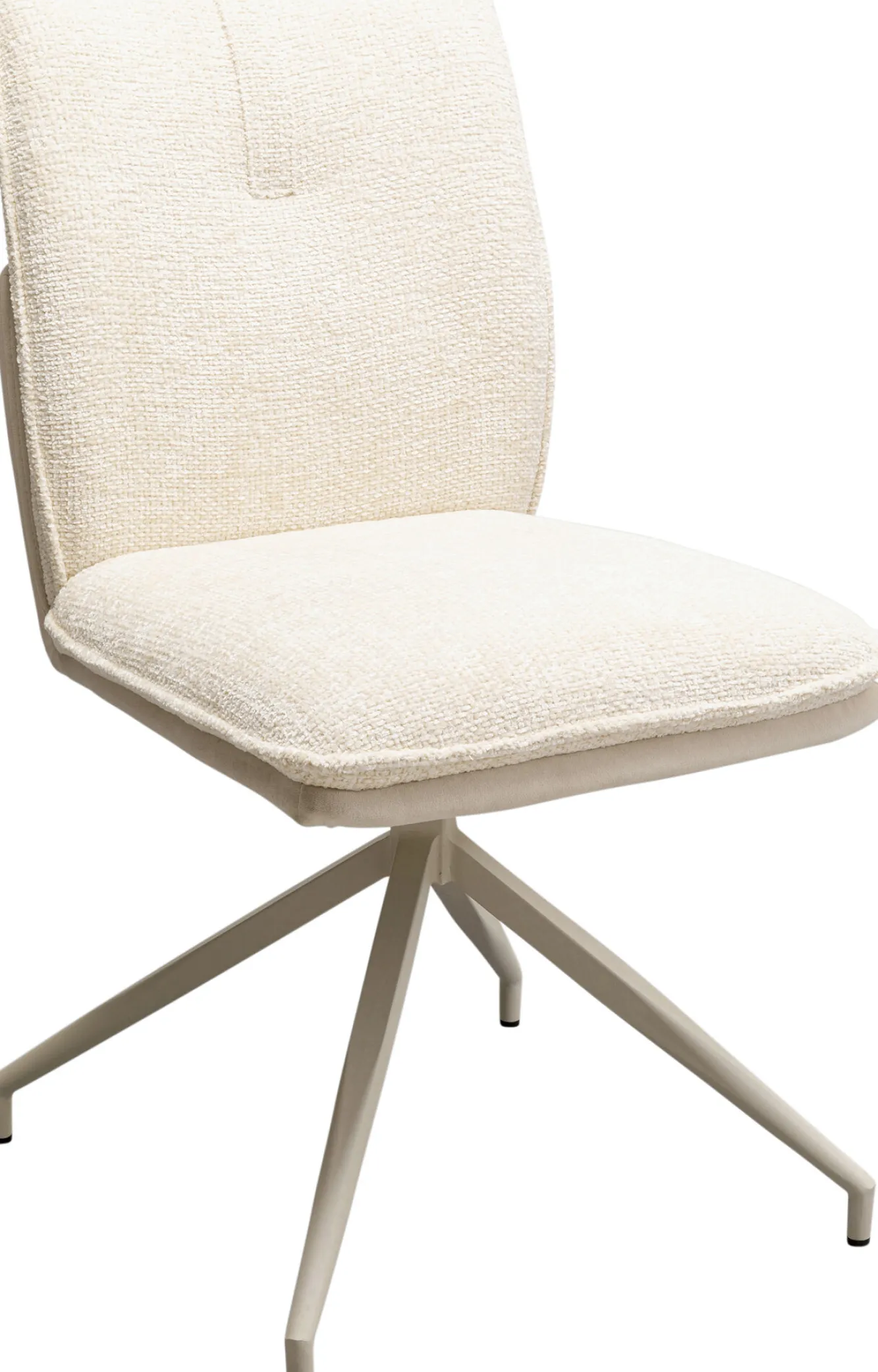 Best KARE Design Krzesło obrotowe Hilla w kolorze białym - KARE