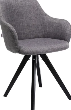 Outlet KARE Design Krzesło obrotowe z podłokietnikami Madame 62x87 cm jasnoszare - KARE