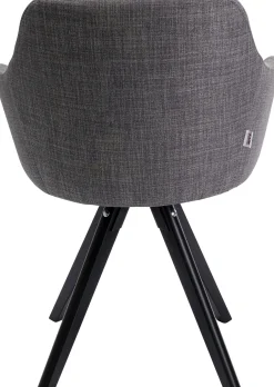 Outlet KARE Design Krzesło obrotowe z podłokietnikami Madame 62x87 cm jasnoszare - KARE