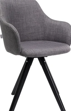 Outlet KARE Design Krzesło obrotowe z podłokietnikami Madame 62x87 cm jasnoszare - KARE