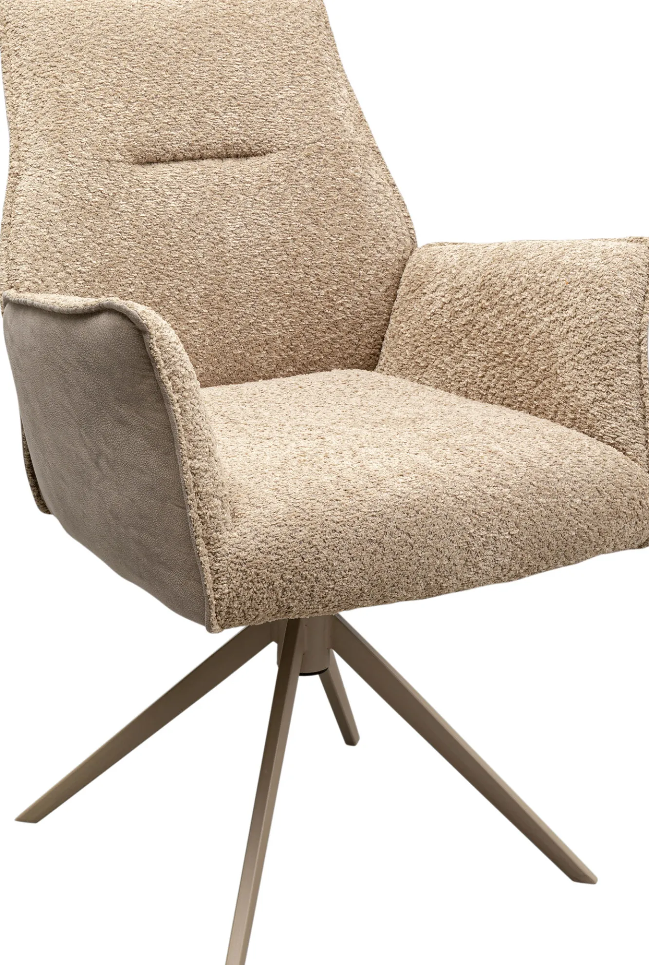 New KARE Design Krzesło obrotowe z podłokietnikami Liverpool greige - KARE