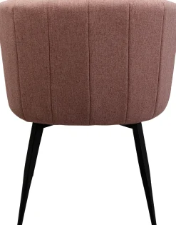 Outlet KARE Design Krzesło obrotowe z podłokietnikami kolor różowy nogi ze stali czarne 60x81 cm - KARE