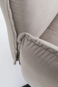 New KARE Design Krzesło obrotowe z podłokietnikami Chelsea 65x90 cm szare - KARE