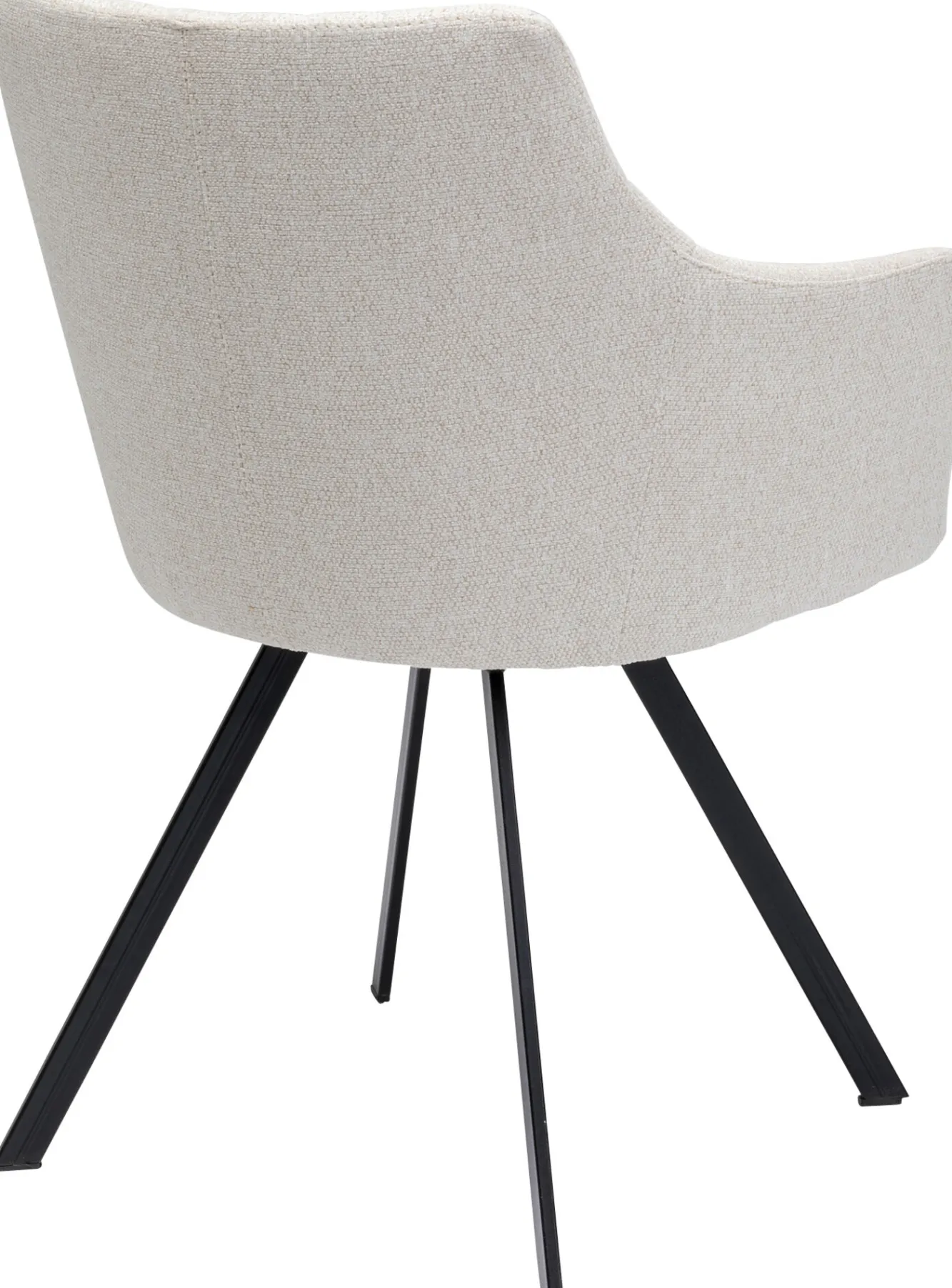 Best KARE Design Krzesło obrotowe z podłokietnikami Coco 53x84 cm kremowe - KARE