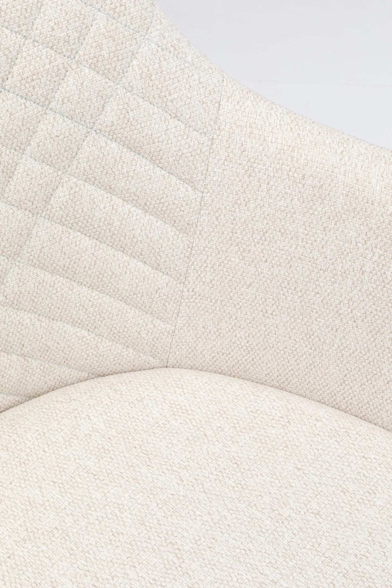 Best KARE Design Krzesło obrotowe z podłokietnikami Coco 53x84 cm kremowe - KARE