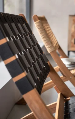 Outlet KARE Design Krzesło ogrodowe Ipanema 78x73 cm czarne - KARE