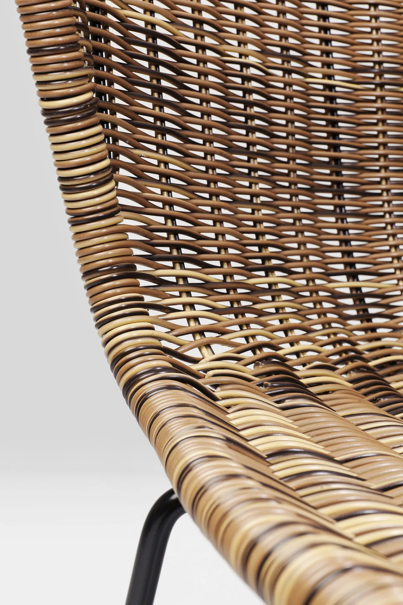 New KARE Design Krzesło ogrodowe Sansibar 53x78 cm brązowe - KARE