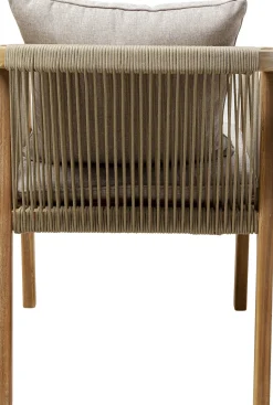 Discount KARE Design Krzesło ogrodowe z drewna akacjowego poduszki szare 59x72 cm - KARE