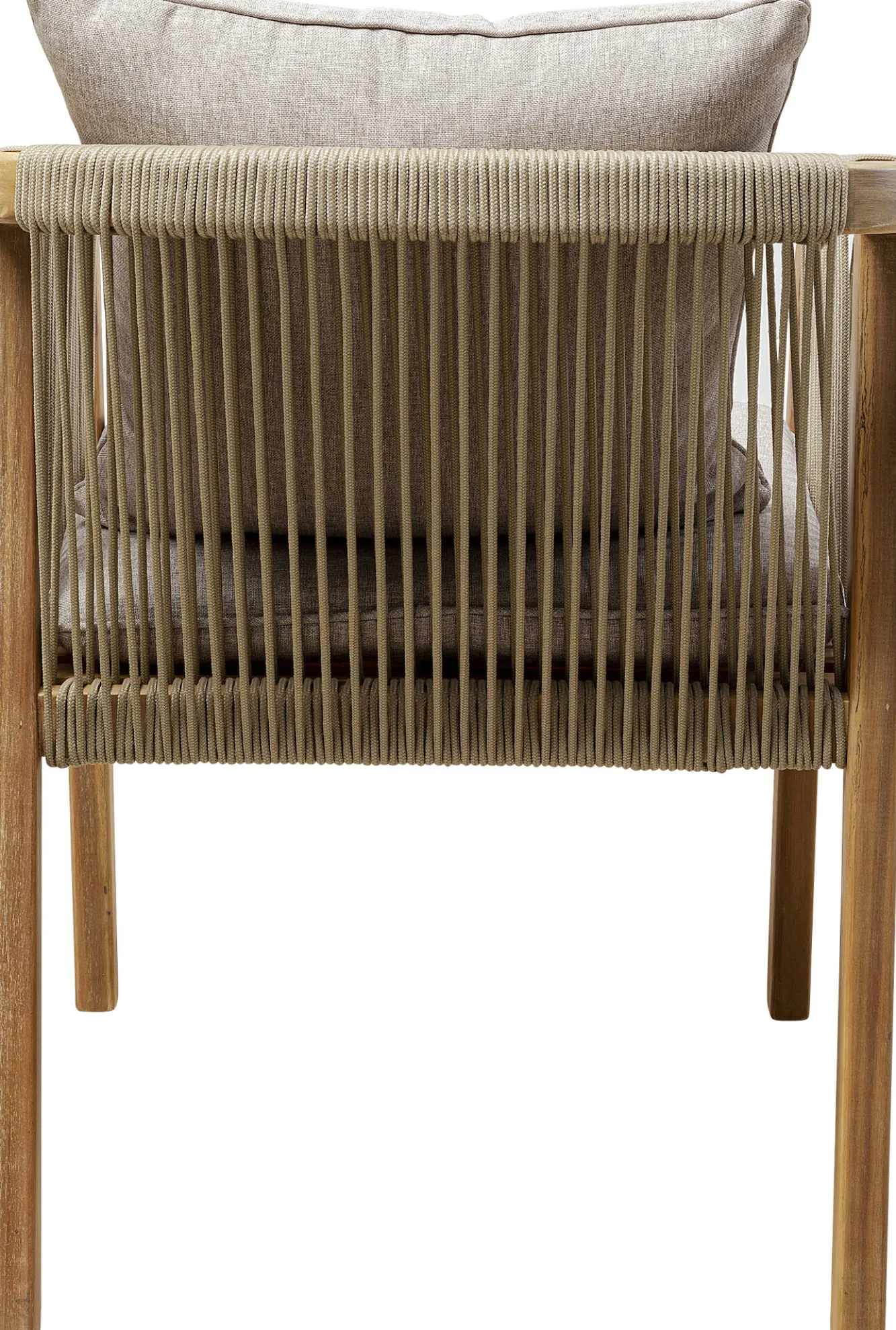 Discount KARE Design Krzesło ogrodowe z drewna akacjowego poduszki szare 59x72 cm - KARE