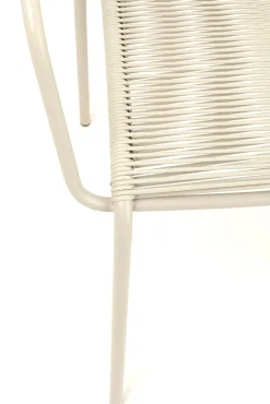 Online KARE Design Krzesło ogrodowe z podłokietnikami w kolorze szarym ażurowe 54x85 cm - KARE