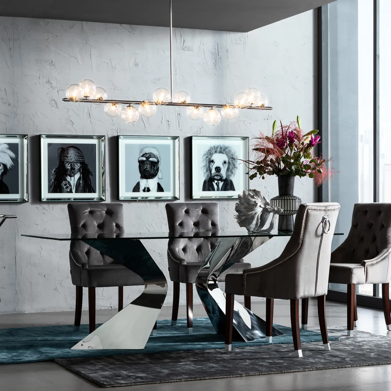 Online KARE Design Krzesło Prince 53x98 cm szare - KARE