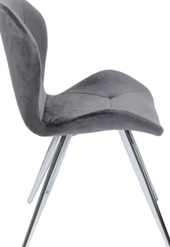Discount KARE Design Krzesło Viva Chrome 52x82 cm szare - KARE