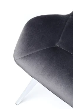 Discount KARE Design Krzesło Viva Chrome 52x82 cm szare - KARE
