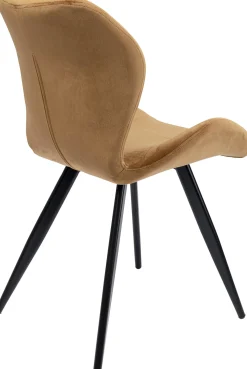 Clearance KARE Design Krzesło Viva 50x82 cm kolor curry - nogi czarne - KARE