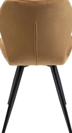 Clearance KARE Design Krzesło Viva 50x82 cm kolor curry - nogi czarne - KARE