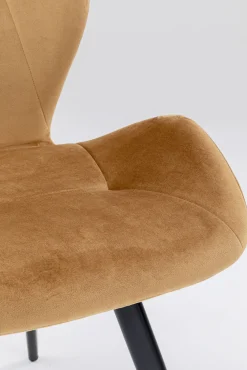 Clearance KARE Design Krzesło Viva 50x82 cm kolor curry - nogi czarne - KARE