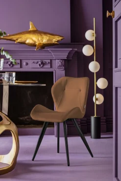 Clearance KARE Design Krzesło Viva 50x82 cm kolor curry - nogi czarne - KARE