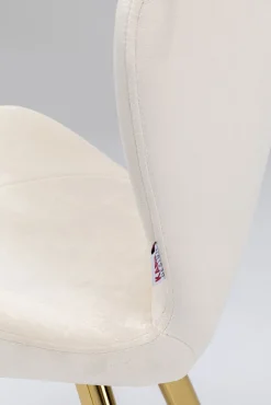 Hot KARE Design Krzesło Viva 50x82 cm kremowe - nogi złote - KARE