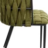 Best KARE Design Krzesło w kolorze ciemnozielonym rama czarna stalowa 55x75 cm - KARE