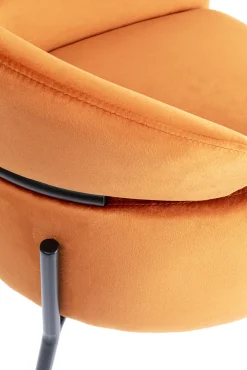 Hot KARE Design Krzesło z podłokietnikami Alexia 61x78 cm pomarańczowe - KARE