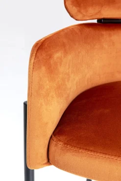 Hot KARE Design Krzesło z podłokietnikami Alexia 61x78 cm pomarańczowe - KARE