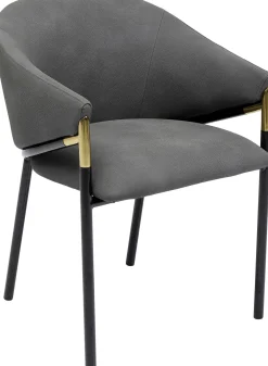 Best KARE Design Krzesło z podłokietnikami Boulevard 57x79 cm szare - KARE