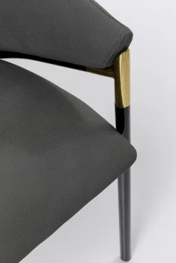 Best KARE Design Krzesło z podłokietnikami Boulevard 57x79 cm szare - KARE