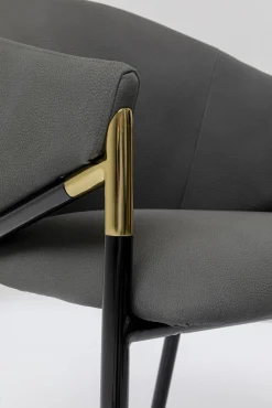 Best KARE Design Krzesło z podłokietnikami Boulevard 57x79 cm szare - KARE