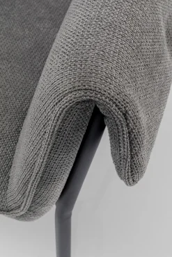 New KARE Design Krzesło z podłokietnikami Bess 70x85 cm szare - KARE