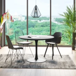 Online KARE Design Krzesło z podłokietnikami Brentwood 58x78 cm czarne ekoskóra - KARE