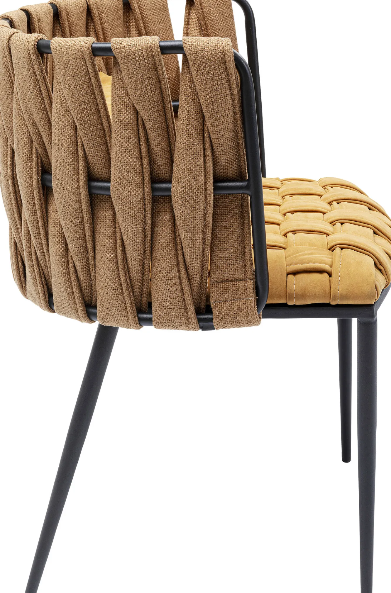 Fashion KARE Design Krzesło z podłokietnikami Cheerio 55x75 cm żółte - KARE