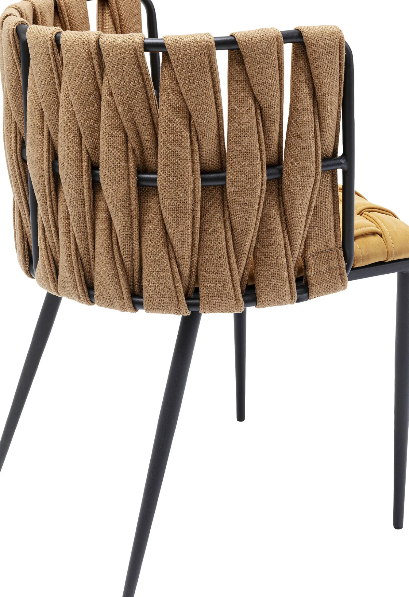 Fashion KARE Design Krzesło z podłokietnikami Cheerio 55x75 cm żółte - KARE