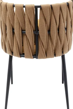 Fashion KARE Design Krzesło z podłokietnikami Cheerio 55x75 cm żółte - KARE