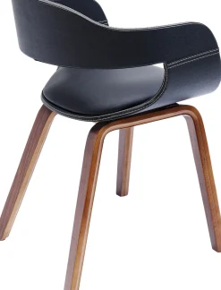 Online KARE Design Krzesło z podłokietnikami Costa 52x71 cm czarne ekoskóra - KARE