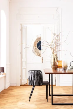 Clearance KARE Design Krzesło z podłokietnikami Cheerio 55x75 cm szare - KARE