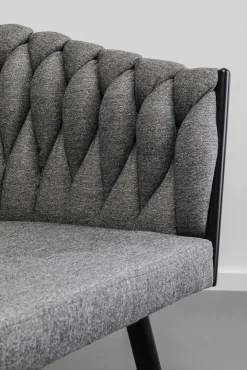 Hot KARE Design Krzesło z podłokietnikami Dean szare - KARE