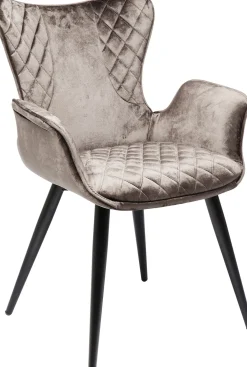 New KARE Design Krzesło z podłokietnikami Dream 63x88 cm brązowe - KARE