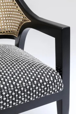 Hot KARE Design Krzesło z podłokietnikami Horizon 58x82 cm czarne - KARE