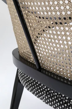 Hot KARE Design Krzesło z podłokietnikami Horizon 58x82 cm czarne - KARE