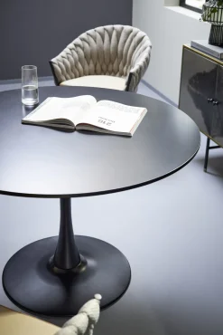 Outlet KARE Design Krzesło z podłokietnikami Knot 68x79 cm brązowe - KARE