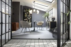 Outlet KARE Design Krzesło z podłokietnikami Knot 68x79 cm brązowe - KARE