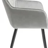 Fashion KARE Design Krzesło z podłokietnikami Kayla 59x89 cm szare - KARE