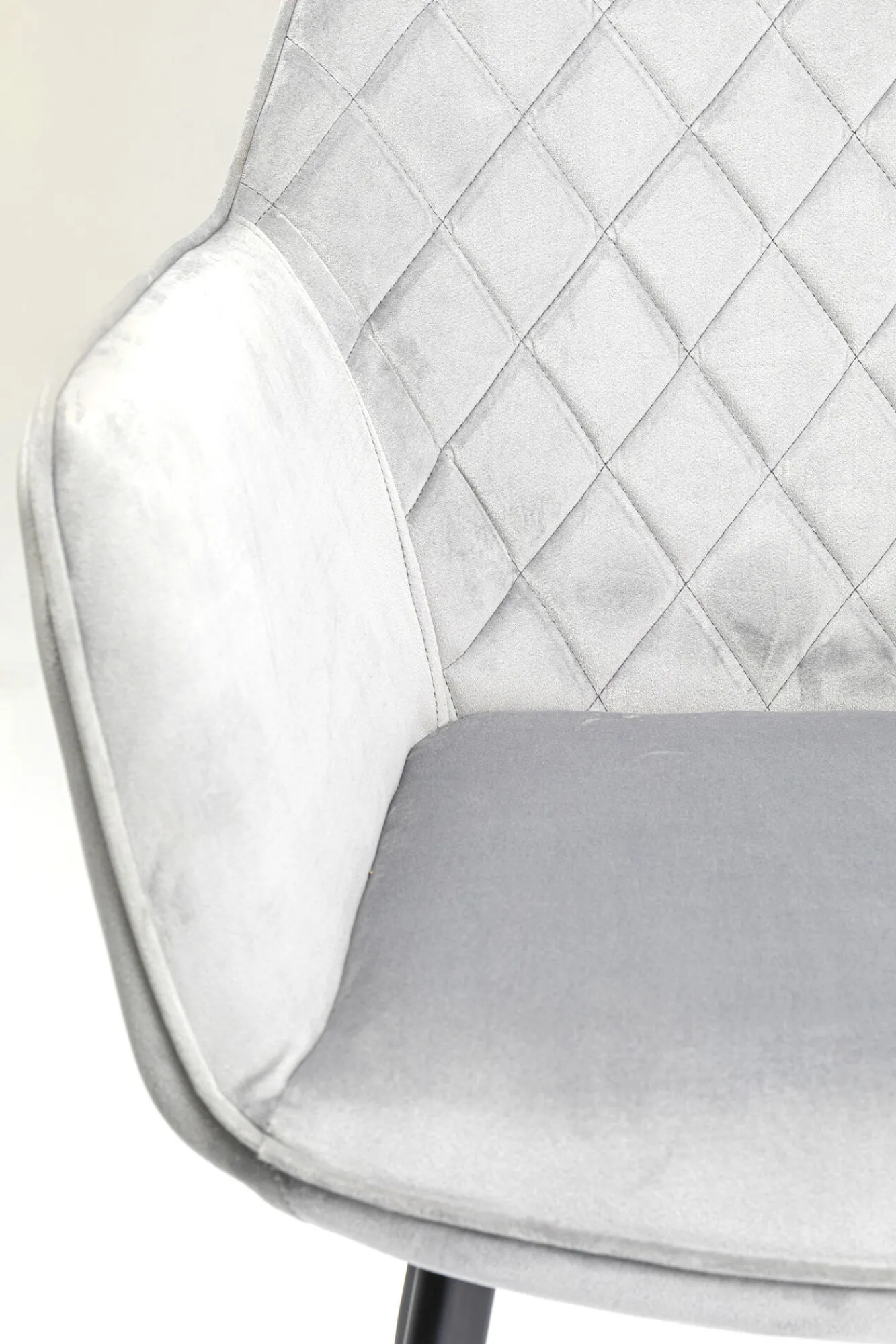 Fashion KARE Design Krzesło z podłokietnikami Kayla 59x89 cm szare - KARE