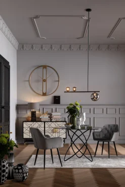 Best KARE Design Krzesło z podłokietnikami Kira 58x82 cm szare - KARE