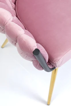 New KARE Design Krzesło z podłokietnikami Knot 81x62 cm jasnoróżowe - KARE