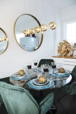 Best KARE Design Krzesło z podłokietnikami Mila 60x89 cm zielone - KARE