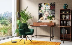 Best KARE Design Krzesło z podłokietnikami Mila 60x89 cm zielone - KARE