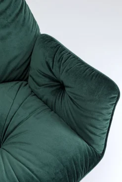 Best KARE Design Krzesło z podłokietnikami Mila 60x89 cm zielone - KARE